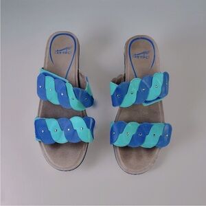Dansko Women Slide Sandals Blue Size 40